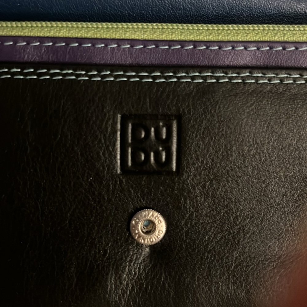 New Dudu Colorful Italian Leather Wallet - Picture 5 of 6